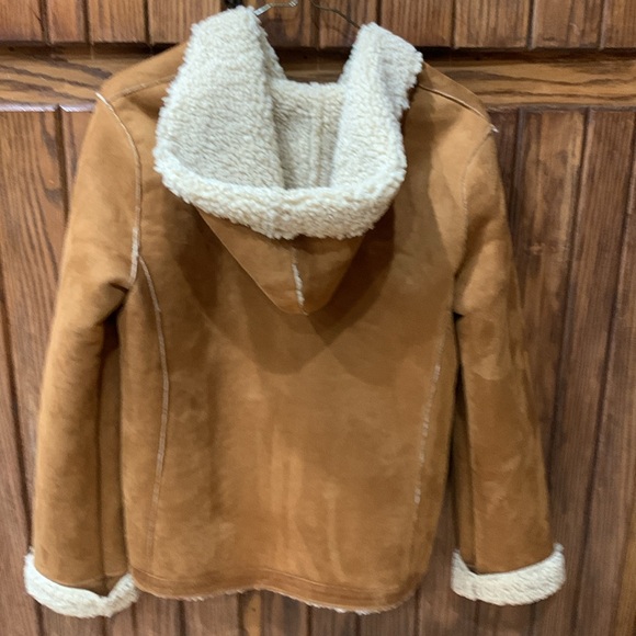 Chelsea &Theodore Faux Suede Shearling Jacket SizeS Women - Picture 3 of 7